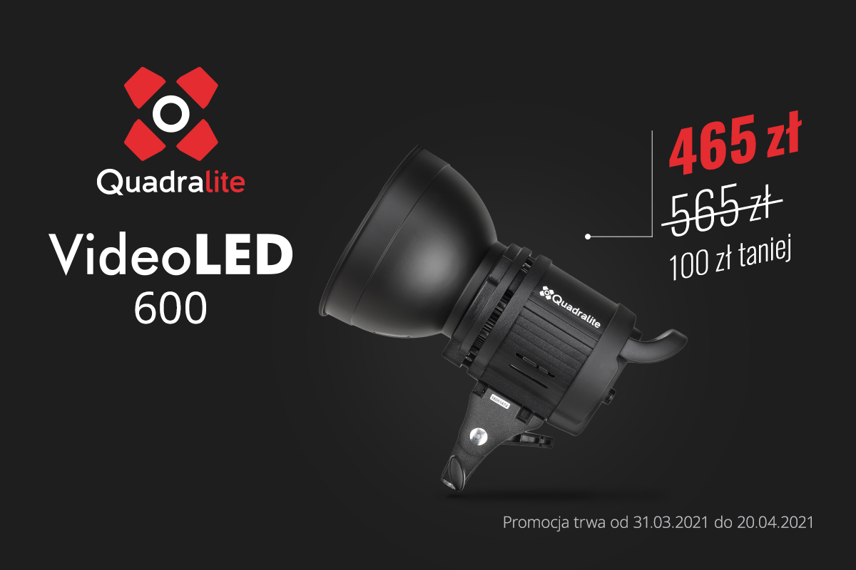 Quadralite VideoLED 600 teraz aż o 100zł taniej!