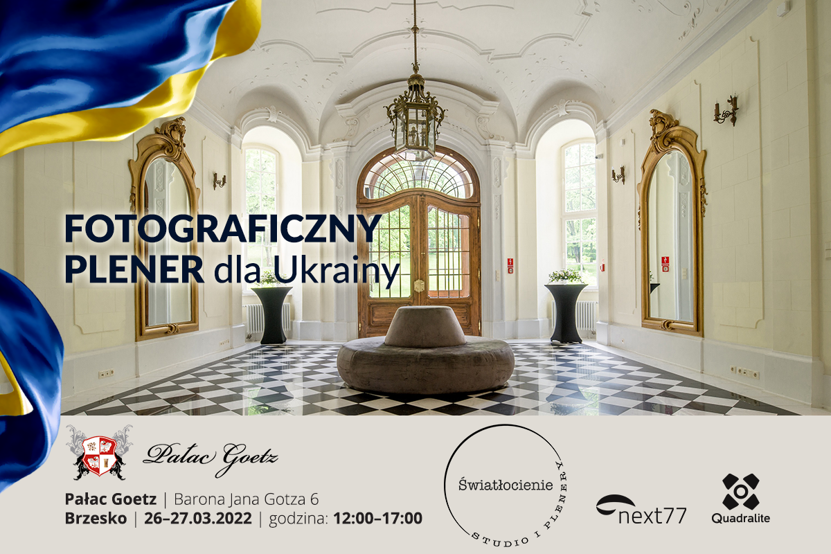 Fotograficzny plener dla Ukrainy w Pałacu Goetz