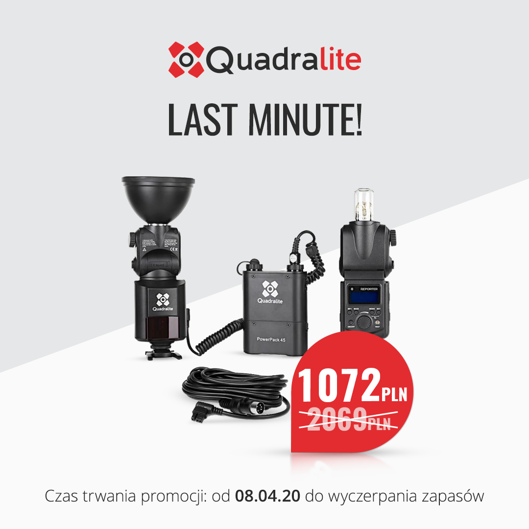 Promocja Last Minute. Zestaw Quadralite Reporter 360 + 180 — 1