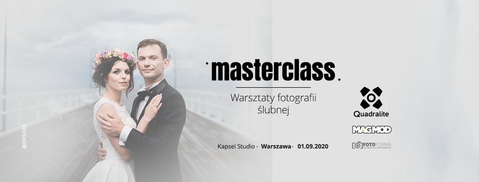 Quadralite Masterclass – Warsztaty fotografii ślubnej z DR5000 i Dawidem Mazurem