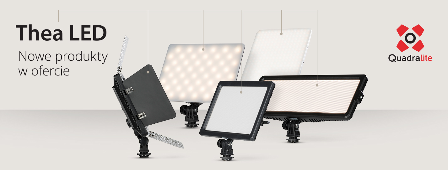 Nowe mobilne panele oświetleniowe Quadralite Thea LED