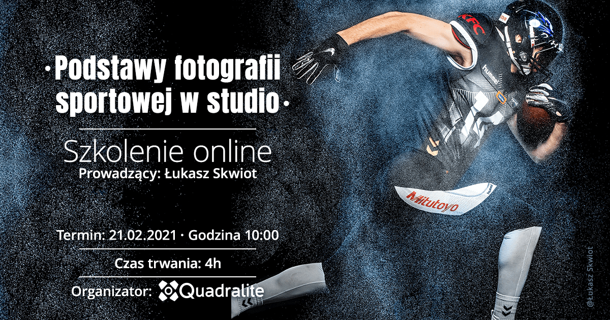 Podstawy fotografii sportowej w studio – Szkolenie online
