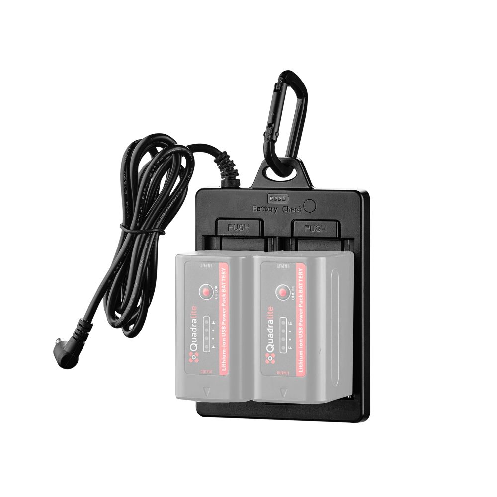Quadralite Adattatore batteria (2x NP-F) per SVL