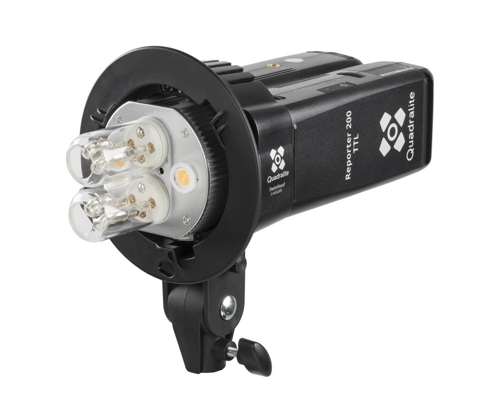 Quadralite Reporter 200 Twin Head S-holder