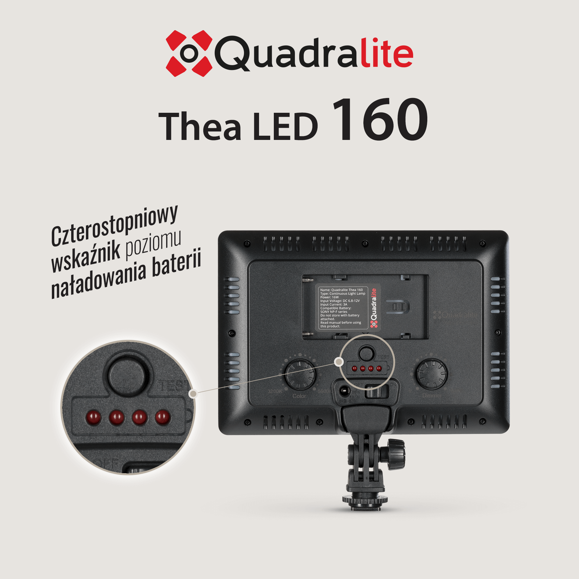 Quadralite Thea 160 LED