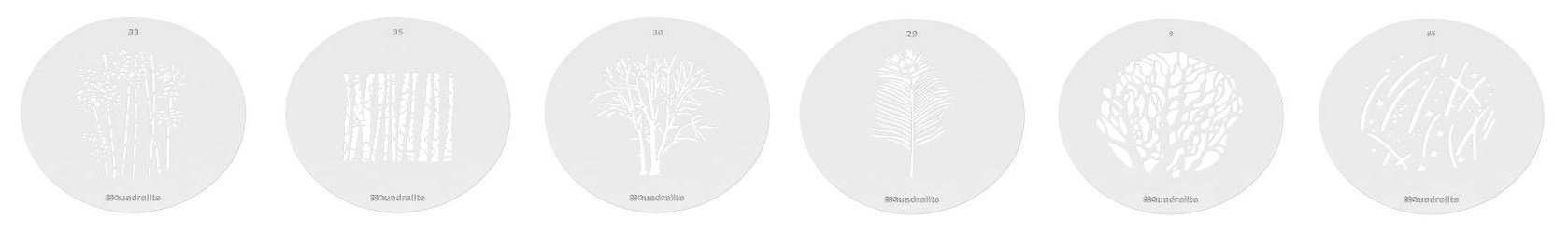 Quadralite Zestawy Gobo 58 mm do SN-5260 - 6 sztuk